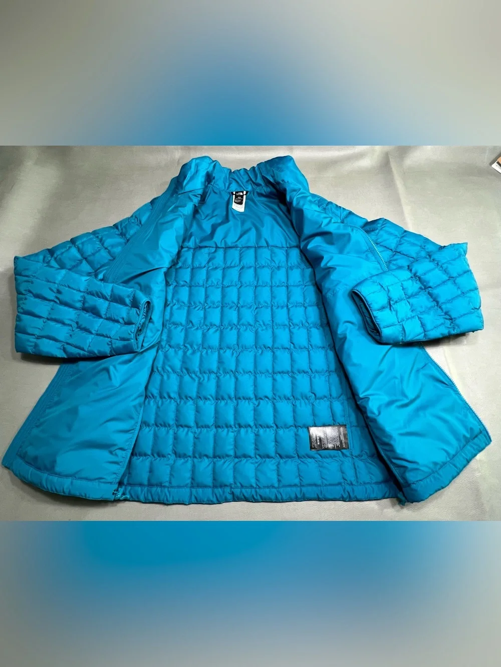 The North Face Men's Thermoball Insulated Jacket Size Medium NWT! Bluish Green